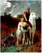 Gaulois revenant de la chasse Evariste Vital Luminais